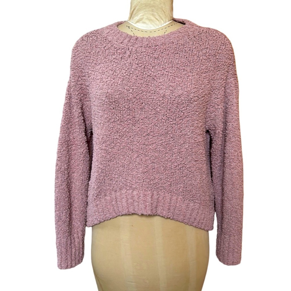 Social Standard by Sanctuary Cara Crew‎ Sweater Mauve/Blush Pink L
